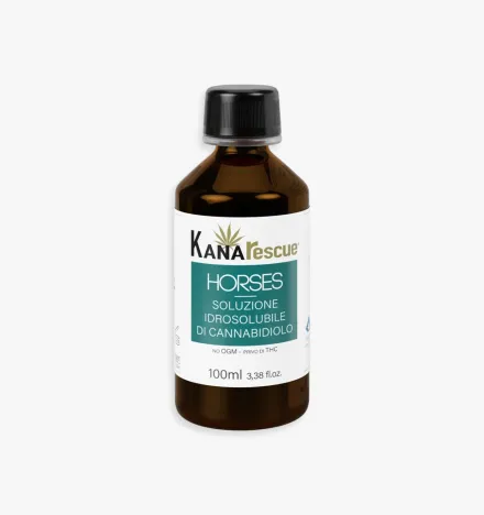 Kanarescue® Horses water-soluble Cannabidiol solution for pain and inflammation 100ml