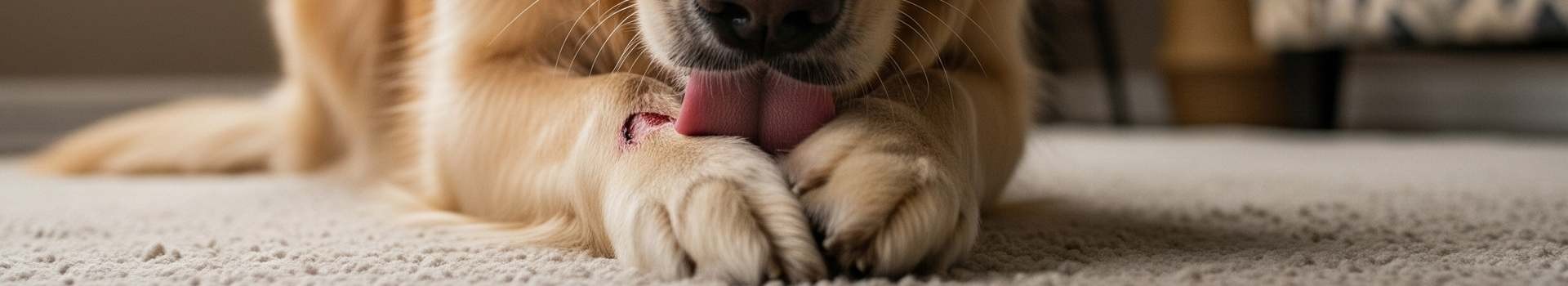 Il cane si lecca di continuo la ferita alla zampa? Ecco come proteggerla
