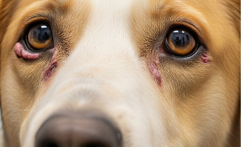 Croste vicino agli occhi del cane: come riconoscerle e che cosa possono segnalare Croste vicino agli occhi del cane: come riconoscerle e che cosa possono segnalare