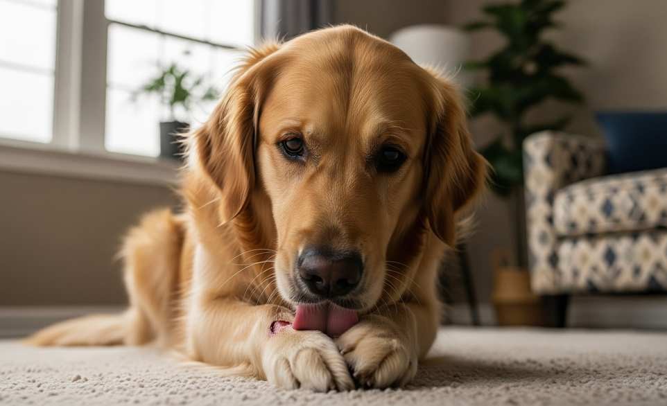 Il cane si lecca di continuo la ferita alla zampa? Ecco come proteggerla
