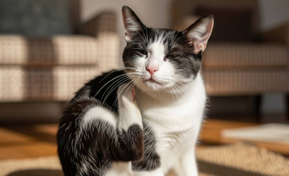 Il gatto si gratta fino a farsi uscire il sangue: perché succede e come interrompere il ciclo